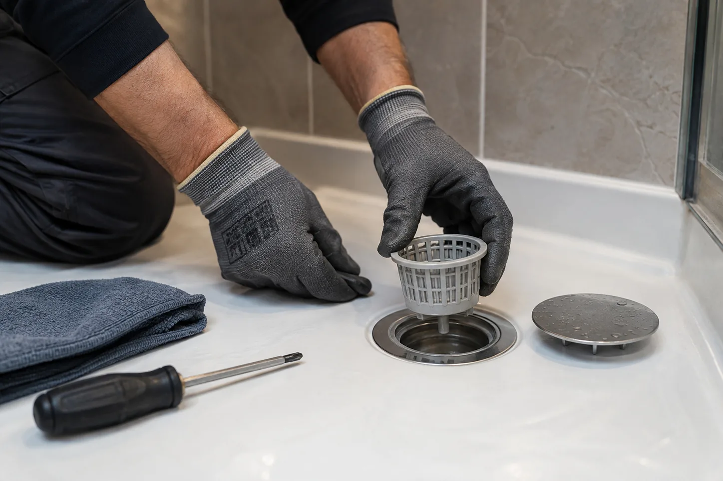 Shower waste repair