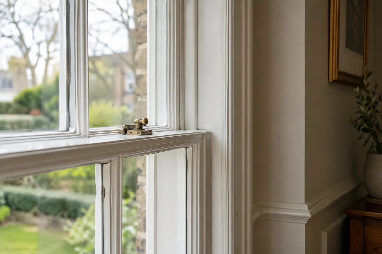 Painted sash detail