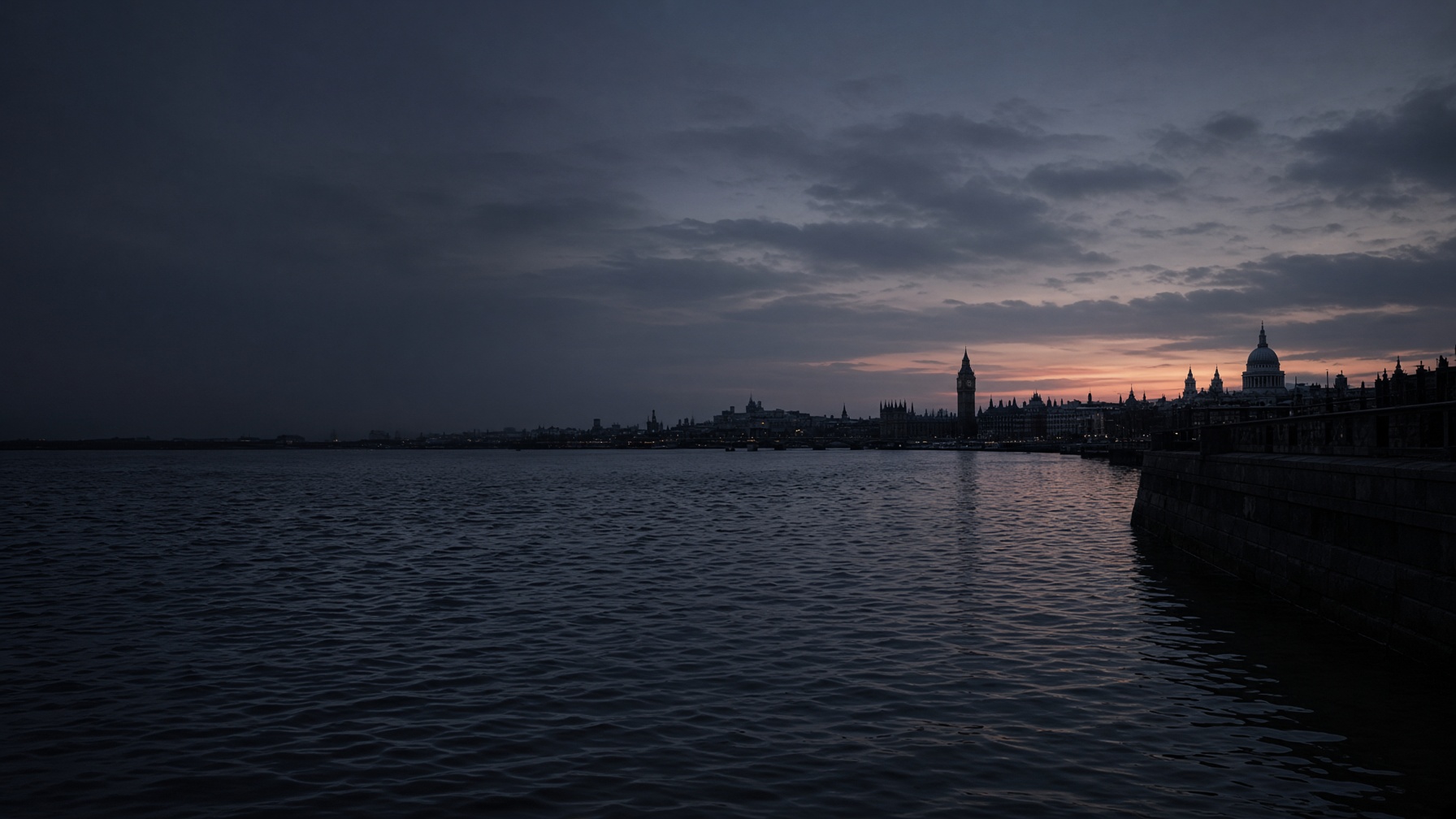 The river at dusk