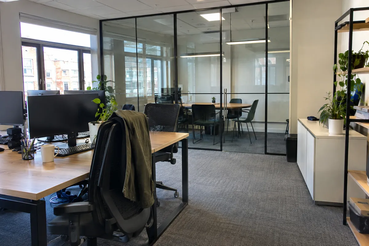 Office, handed back: Fit-out finished, snag list cleared, keys back to the occupier.